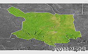 Satellite Panoramic Map of Juba, desaturated