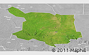 Satellite Panoramic Map of Juba, lighten, desaturated