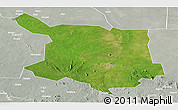 Satellite Panoramic Map of Juba, lighten, semi-desaturated