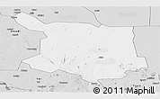 Silver Style Panoramic Map of Juba