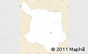 Classic Style Simple Map of Juba, single color outside