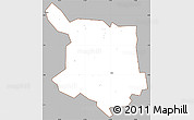 Gray Simple Map of Juba, cropped outside