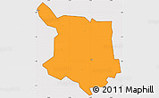Political Simple Map of Juba, cropped outside