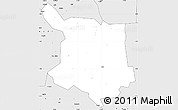 Silver Style Simple Map of Juba