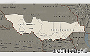Shaded Relief Map of Equatoria, darken