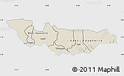 Shaded Relief Map of Equatoria, single color outside