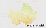 Physical 3D Map of Amadi, cropped outside