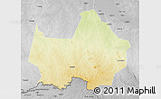 Physical 3D Map of Amadi, desaturated