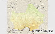 Physical 3D Map of Amadi, shaded relief outside
