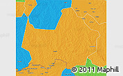 Political 3D Map of Amadi