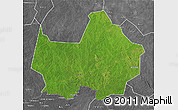 Satellite 3D Map of Amadi, desaturated