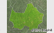 Satellite 3D Map of Amadi, semi-desaturated