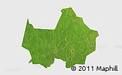 Satellite 3D Map of Amadi, single color outside