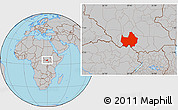 Gray Location Map of Amadi