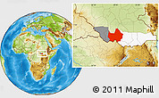 Physical Location Map of Amadi, highlighted parent region, highlighted grandparent region