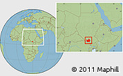 Savanna Style Location Map of Amadi, within the entire country