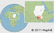 Savanna Style Location Map of Amadi, highlighted country, highlighted parent region, within the entire country
