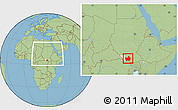Savanna Style Location Map of Amadi, highlighted parent region, within the entire country