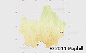 Physical Map of Amadi, cropped outside