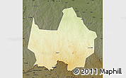 Physical Map of Amadi, darken