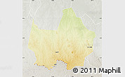 Physical Map of Amadi, lighten, semi-desaturated