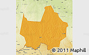 Political Map of Amadi, physical outside