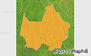 Political Map of Amadi, satellite outside