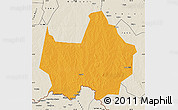 Political Map of Amadi, shaded relief outside