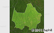 Satellite Map of Amadi, darken