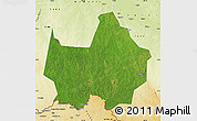 Satellite Map of Amadi, physical outside