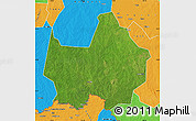 Satellite Map of Amadi, political outside