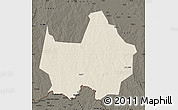 Shaded Relief Map of Amadi, darken