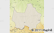 Shaded Relief Map of Amadi, physical outside