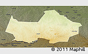 Physical Panoramic Map of Amadi, darken
