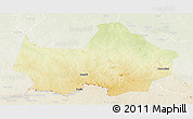 Physical Panoramic Map of Amadi, lighten