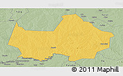 Savanna Style Panoramic Map of Amadi