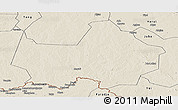 Shaded Relief Panoramic Map of Amadi