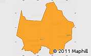 Political Simple Map of Amadi, cropped outside