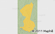 Savanna Style 3D Map of Yambio