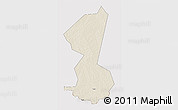 Shaded Relief 3D Map of Yambio, cropped outside
