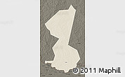 Shaded Relief 3D Map of Yambio, darken