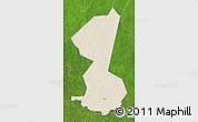 Shaded Relief 3D Map of Yambio, satellite outside