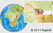 Physical Location Map of Yambio, highlighted parent region, highlighted grandparent region