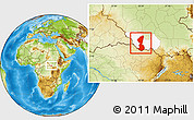 Physical Location Map of Yambio, highlighted parent region