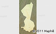 Physical Map of Yambio, darken