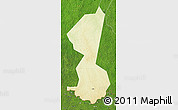 Physical Map of Yambio, satellite outside