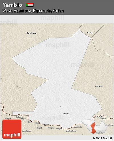 Classic Style Panoramic Map of Yambio