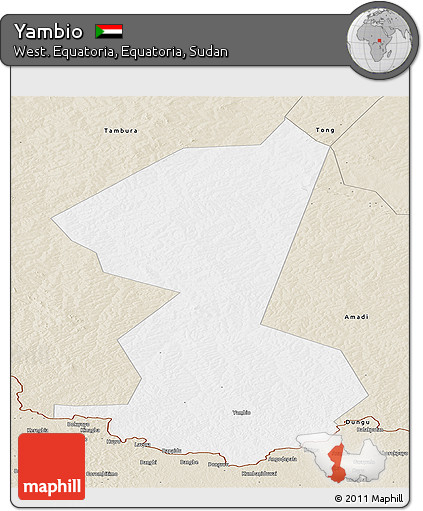 Classic Style Panoramic Map of Yambio