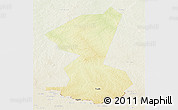 Physical Panoramic Map of Yambio, lighten
