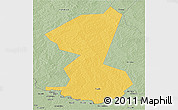 Savanna Style Panoramic Map of Yambio
